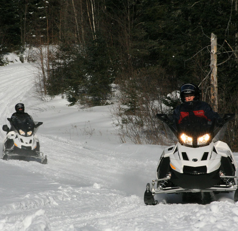 ½ day snowmobiling